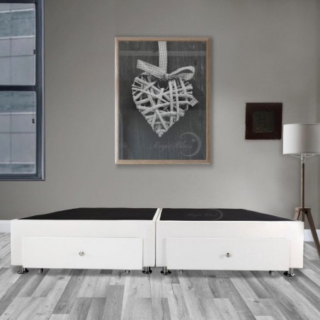 Base Cama con Cajones Dividida